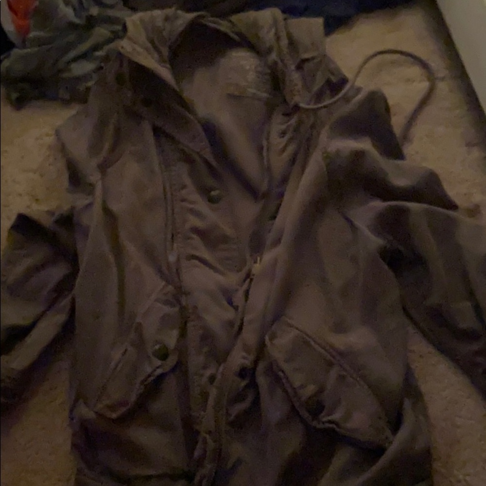 green cargo jacket